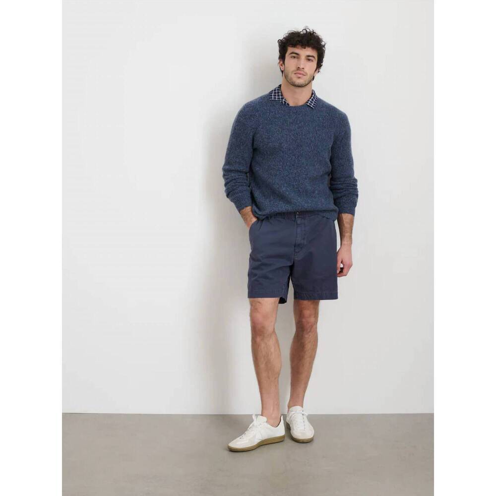 NEW ALEX MILL pull on cotton short in navy